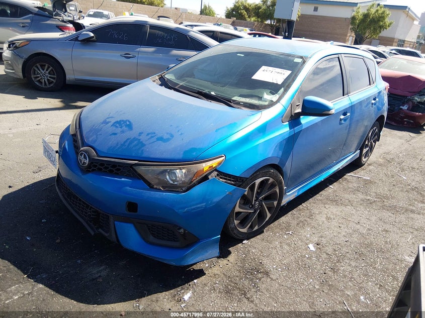 2016 Scion Im VIN JTNKARJE4GJ512414 IAAI salvage auction — UNDERCARRIAGE, Wait Title, sold $1,525 on 2026-09-25 (photo 2)