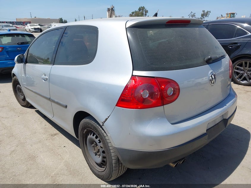 2009 Volkswagen Rabbit VIN WVWBB71K49W018667 IAAI salvage auction — SIDE, Salvage (California), sold $450 on 2026-08-12 (photo 3)