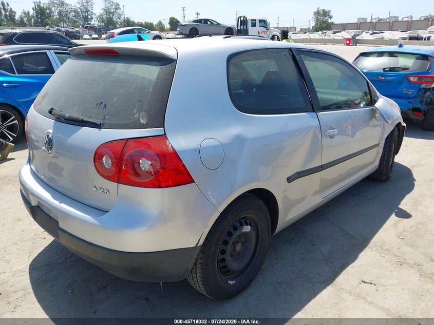 2009 Volkswagen Rabbit VIN WVWBB71K49W018667 IAAI salvage auction — SIDE, Salvage (California), sold $450 on 2026-08-12 (photo 4)