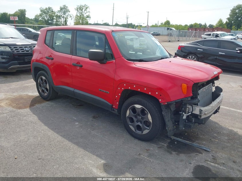 2015 Jeep Renegade VIN ZACCJAAH4FPC13413 IAAI salvage auction — FRONT END, Wait Title, sold $1,500 on 2026-08-18 (photo 1)