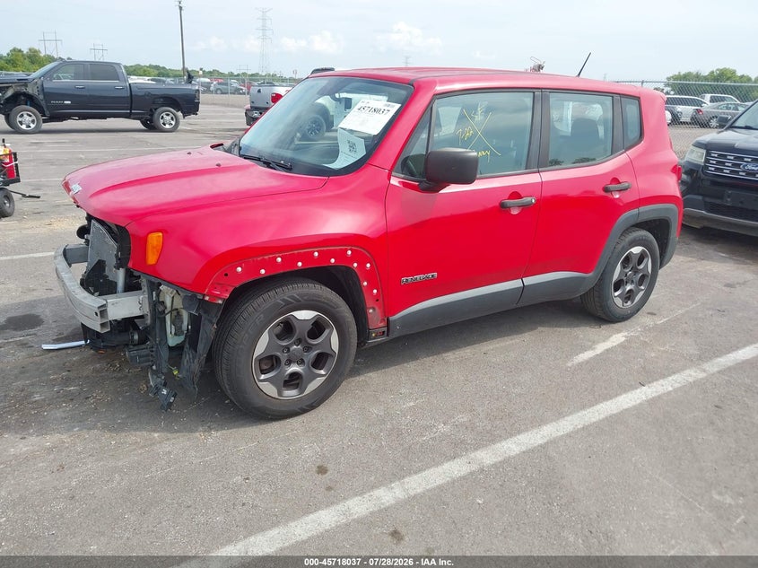 2015 Jeep Renegade VIN ZACCJAAH4FPC13413 IAAI salvage auction — FRONT END, Wait Title, sold $1,500 on 2026-08-18 (photo 2)