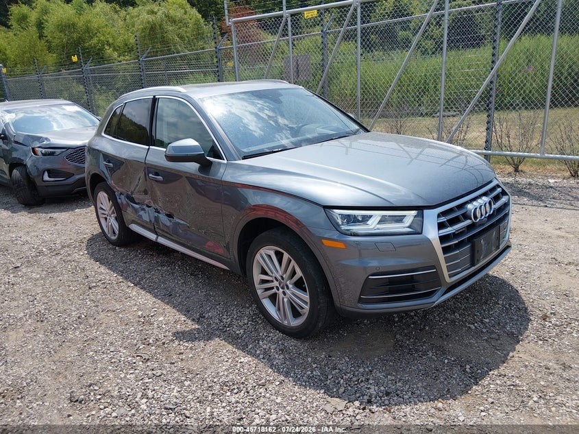 2018 Audi Q5 VIN WA1CNAFY1J2224766 IAAI salvage auction — SIDE, Salvage Title, sold $7,300 on 2026-08-26 (photo 1)
