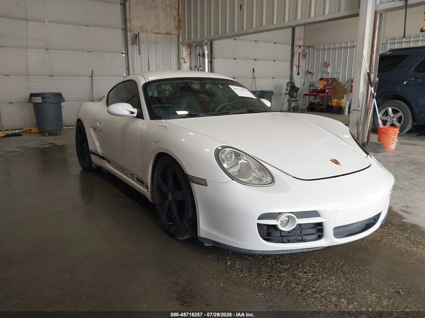 2007 Porsche Cayman VIN WP0AA29887U763439 IAAI salvage auction — FRONT END, Bill Of Sale (Alaska), sold $5,100 on 2026-08-02 (photo 1)