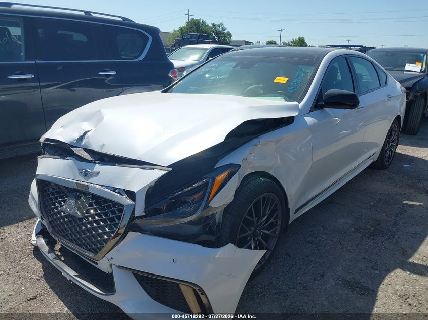 2018 Genesis G80 VIN KMHGN4JB2JU245072 IAAI salvage auction — FRONT END, Wait Title, sold $3,125 on 2026-09-15 (photo 2)