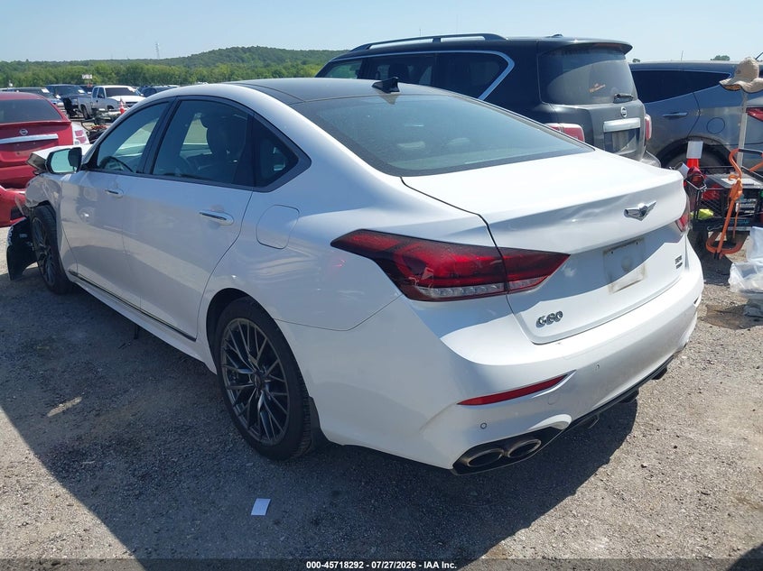 2018 Genesis G80 VIN KMHGN4JB2JU245072 IAAI salvage auction — FRONT END, Wait Title, sold $3,125 on 2026-09-15 (photo 3)