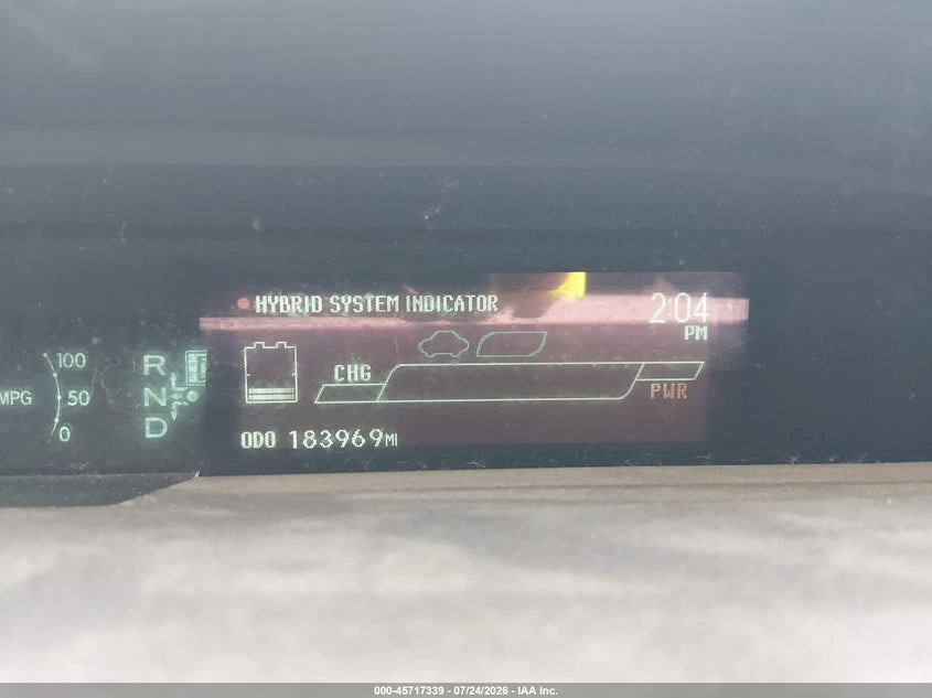 2013 Toyota Prius VIN JTDKN3DU2D0352317 IAAI salvage auction — NORMAL WEAR, Original (Vermont), sold $425 on 2026-07-30 (photo 7)