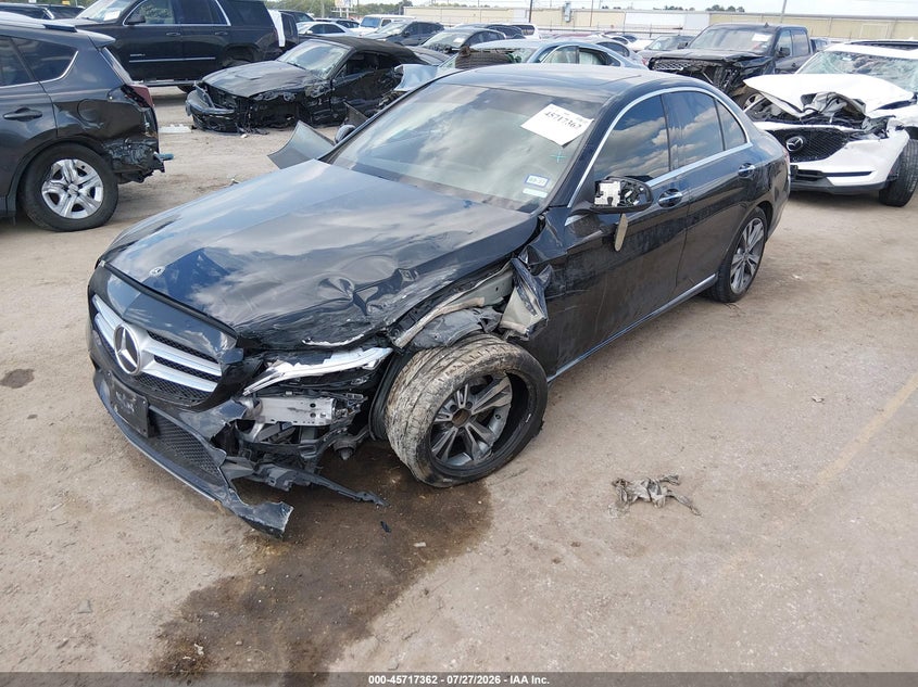 2020 Mercedes-benz C-klasse VIN WDDWF8DB8LR545503 IAAI salvage auction — FRONT END, Wait Title, sold $5,000 on 2026-09-09 (photo 2)