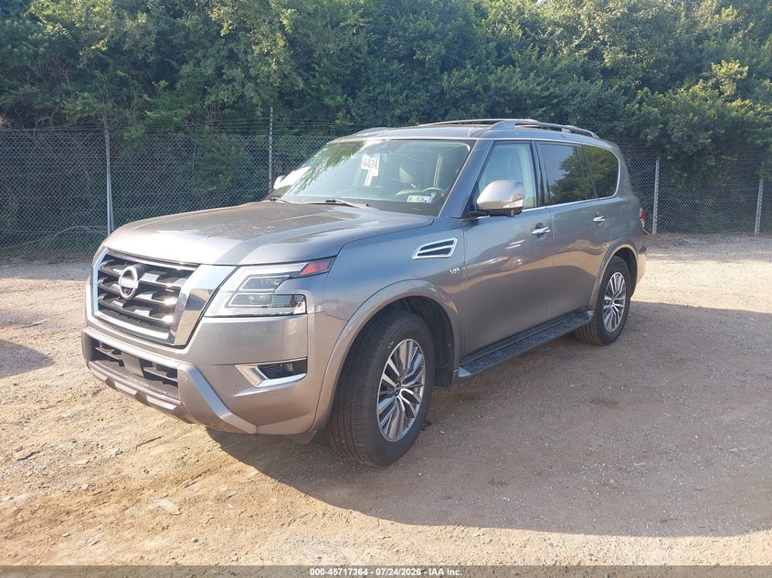 2021 Nissan Armada VIN JN8AY2BA0M9375200 IAAI salvage auction — FRONT END, Salvage Title, sold $10,800 on 2026-08-22 (photo 2)