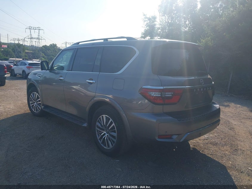 2021 Nissan Armada VIN JN8AY2BA0M9375200 IAAI salvage auction — FRONT END, Salvage Title, sold $10,800 on 2026-08-22 (photo 3)