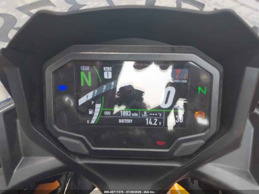 2025 Kawasaki Ninja VIN ML5EXEP19SDAF8447 IAAI salvage auction — SIDE, Salvage Title, sold $1,625 on 2026-10-07 (photo 7)