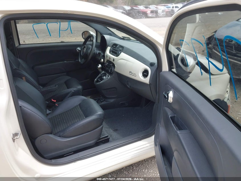 2015 Fiat 500 VIN 3C3CFFBR9FT601840 IAAI salvage auction — FRONT & REAR, Salvage Title, sold $500 on 2026-09-09 (photo 5)