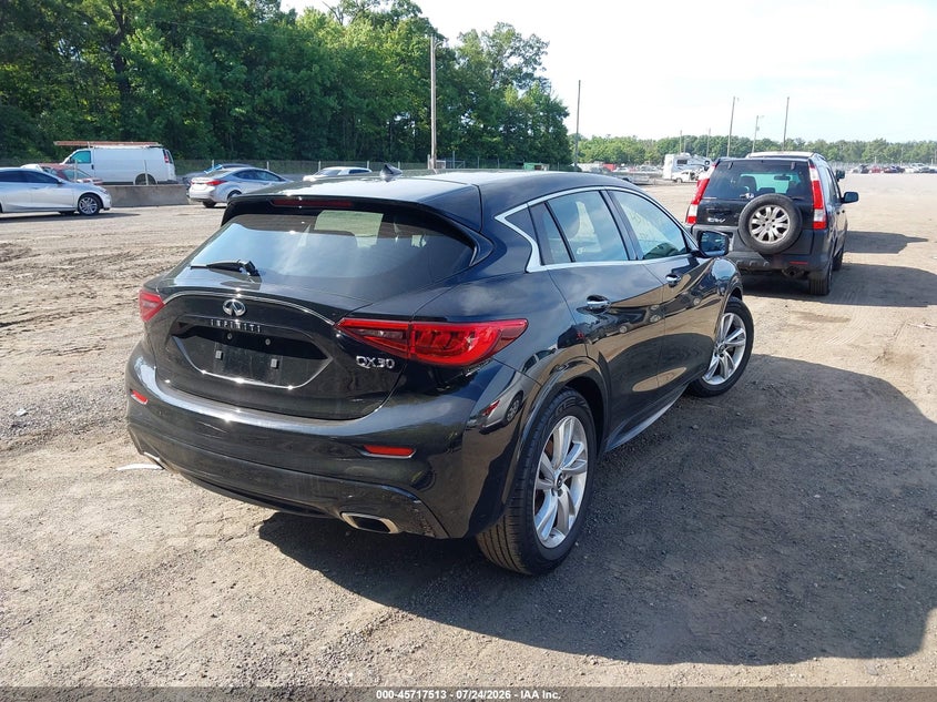 2017 Infiniti Qx30 VIN SJKCH5CP7HA017361 IAAI salvage auction — NORMAL WEAR, Clear (Virginia), sold $25 on 2026-07-29 (photo 4)