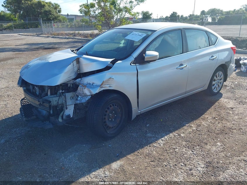 2016 Nissan Sentra VIN 3N1AB7AP7GL678778 IAAI salvage auction — FRONT END, Salvage Title, sold $600 on 2026-09-08 (photo 2)