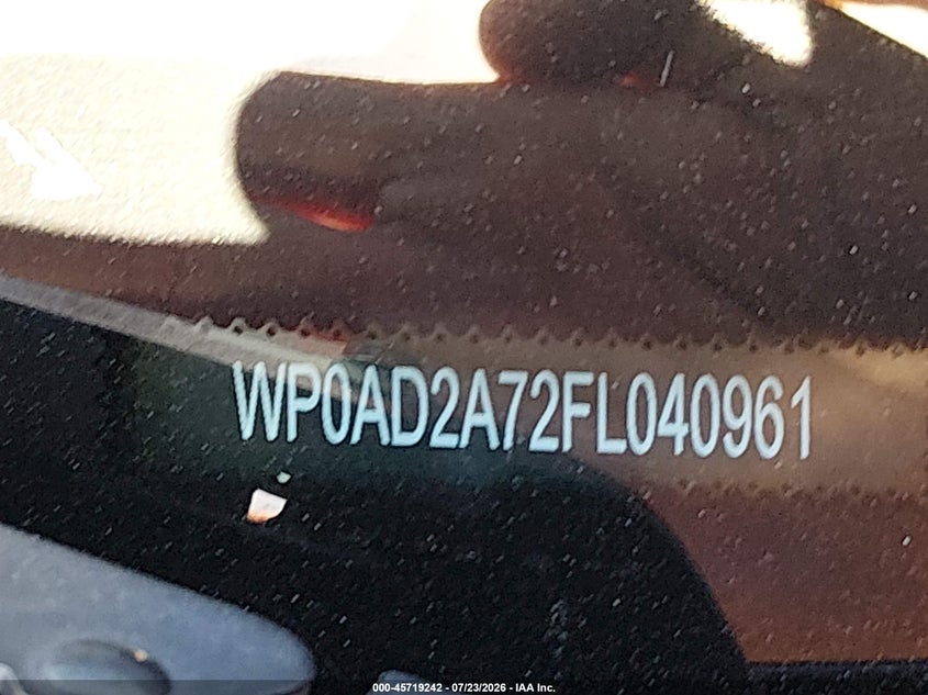 2015 Porsche Panamera VIN WP0AD2A72FL040961 IAAI salvage auction — NORMAL WEAR, Wait Title, sold $10,000 on 2026-08-20 (photo 9)