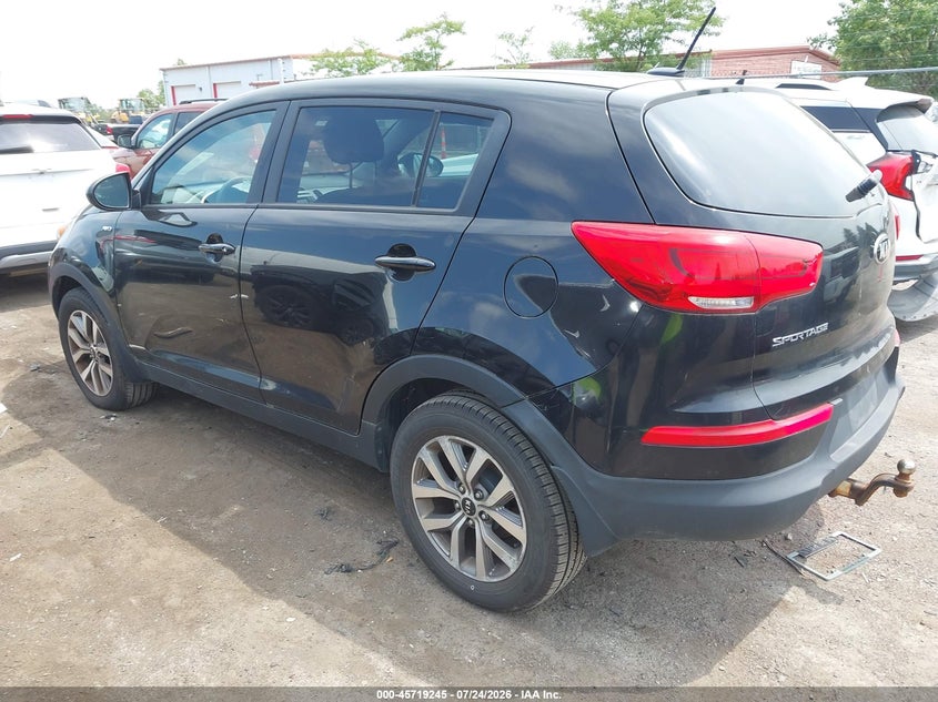 2015 Kia Sportage VIN KNDPBCAC8F7762589 IAAI salvage auction — NORMAL WEAR, Clear (Michigan), sold $425 on 2026-07-30 (photo 3)