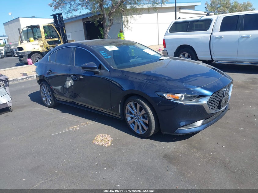 2021 Mazda 3 VIN JM1BPABL3M1302268 IAAI salvage auction — REAR END, Salvage Certificate (California), sold $5,500 on 2026-08-02 (photo 1)