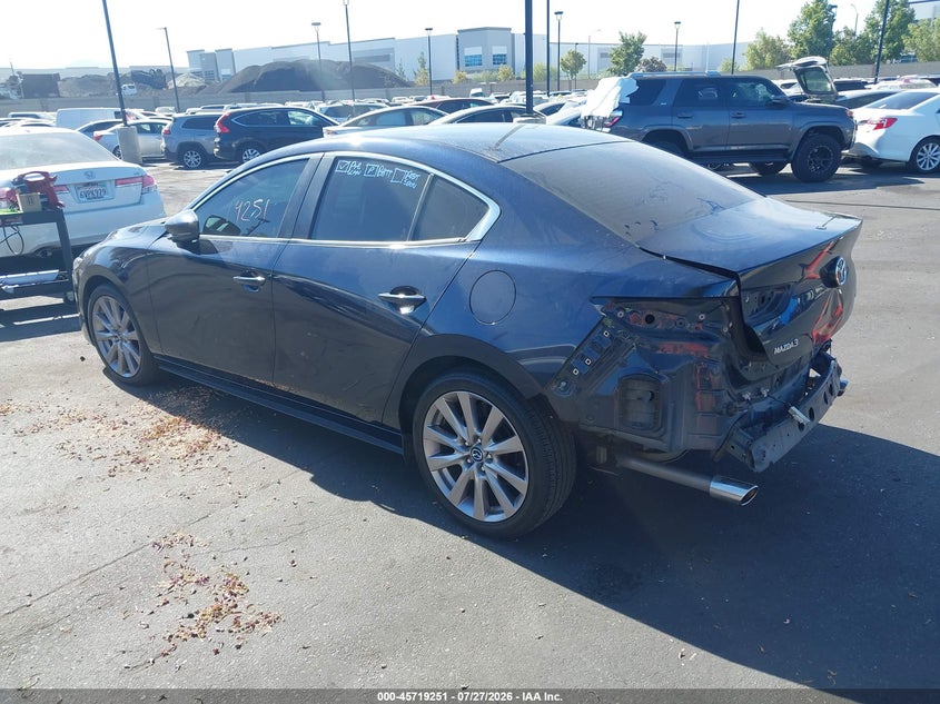 2021 Mazda 3 VIN JM1BPABL3M1302268 IAAI salvage auction — REAR END, Salvage Certificate (California), sold $5,500 on 2026-08-02 (photo 3)