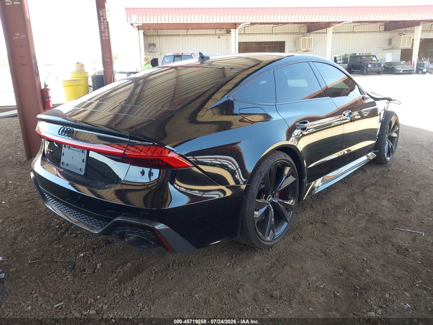 2021 Audi Rs7 VIN WUAPCBF26MN903517 IAAI salvage auction — RIGHT FRONT, Salvage Title, sold $48,500 on 2026-08-31 (photo 4)