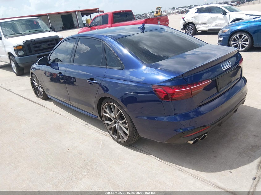 2020 Audi S4 VIN WAUB4AF47LA063136 IAAI salvage auction — FRONT END, Salvage Title, sold $9,500 on 2026-08-28 (photo 3)