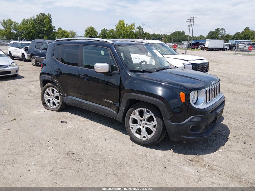 2015 Jeep Renegade VIN ZACCJADT7FPB93898 IAAI salvage auction — RIGHT SIDE, Wait Title, sold $1,100 on 2026-08-12 (photo 1)