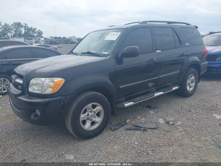 2005 Toyota Sequoia VIN 5TDZT34A25S252937 IAAI salvage auction — NORMAL WEAR, Clear (Tennessee), sold $650 on 2026-07-31 (photo 2)