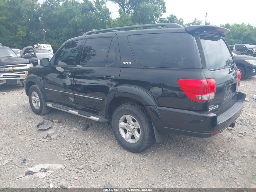 2005 Toyota Sequoia VIN 5TDZT34A25S252937 IAAI salvage auction — NORMAL WEAR, Clear (Tennessee), sold $650 on 2026-07-31 (photo 3)