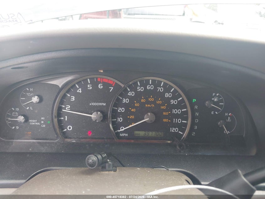 2005 Toyota Sequoia VIN 5TDZT34A25S252937 IAAI salvage auction — NORMAL WEAR, Clear (Tennessee), sold $650 on 2026-07-31 (photo 7)