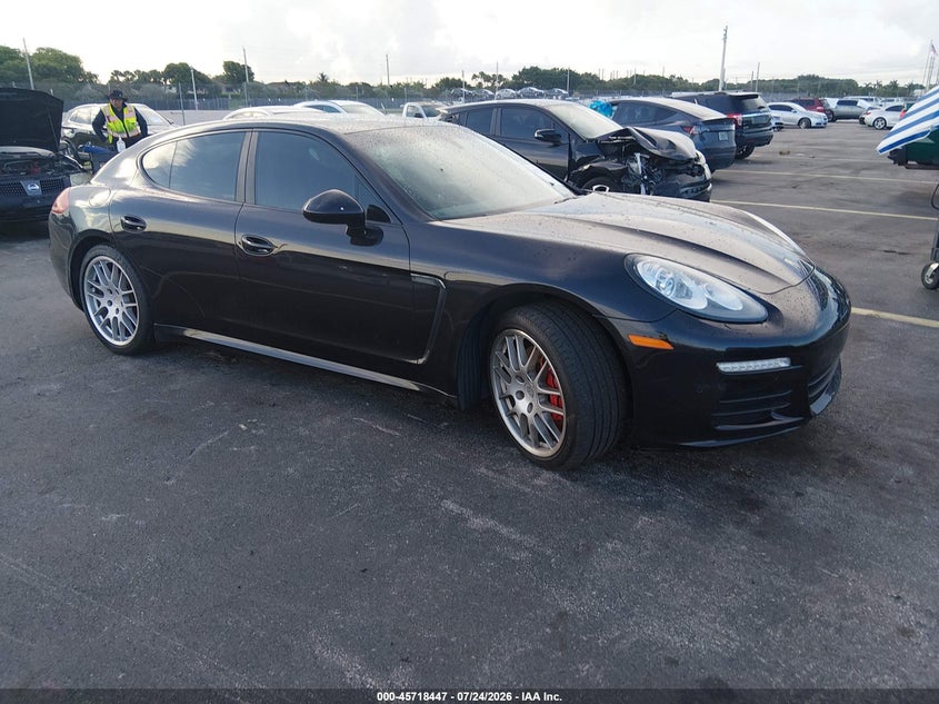 2014 Porsche Panamera VIN WP0AA2A74EL013929 IAAI salvage auction — WATER/FLOOD, Wait Title, sold $3,400 on 2026-08-20 (photo 1)