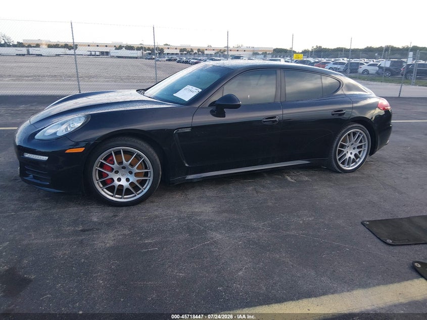 2014 Porsche Panamera VIN WP0AA2A74EL013929 IAAI salvage auction — WATER/FLOOD, Wait Title, sold $3,400 on 2026-08-20 (photo 2)