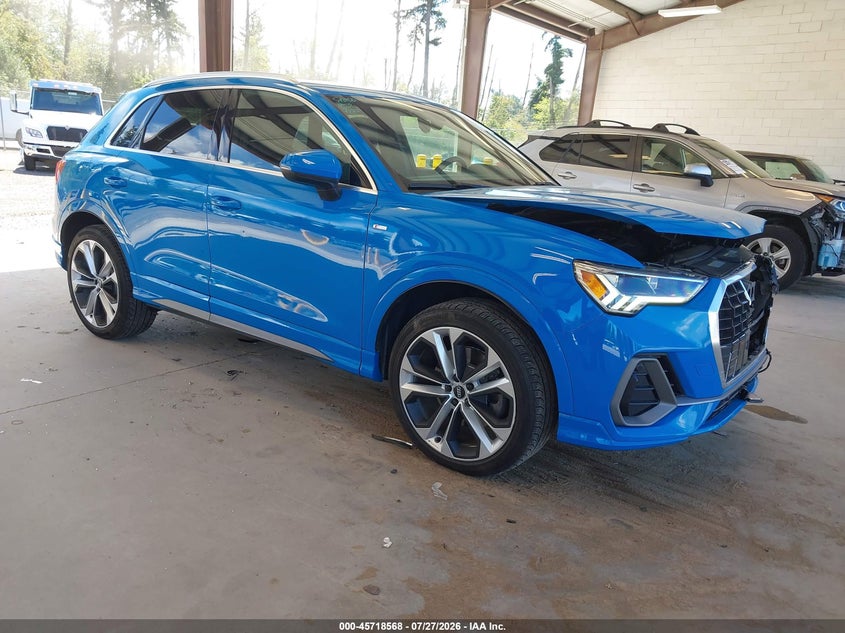 2019 Audi Q3 VIN WA1EECF3XK1074642 IAAI salvage auction — FRONT END, Salvage Title, sold $8,100 on 2026-08-19 (photo 1)