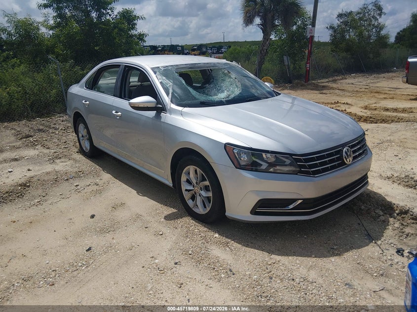 2017 Volkswagen Passat VIN 1VWAT7A3XHC050957 IAAI salvage auction — NORMAL WEAR, Clear (Florida), sold $1,950 on 2026-08-21 (photo 1)