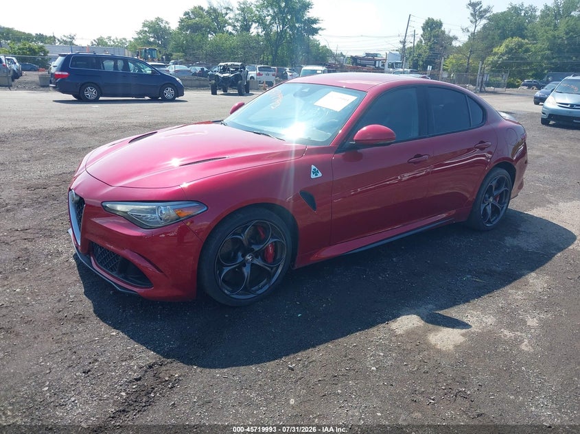 2018 Alfa romeo Giulia VIN ZARFAEAV4J7591835 IAAI salvage auction — FRONT END, Clear (New Jersey), sold $20,850 on 2026-08-03 (photo 2)