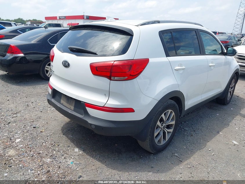 2014 Kia Sportage VIN KNDPB3AC7E7566321 IAAI salvage auction — NORMAL WEAR, Salvage (Arkansas), sold $25 on 2026-07-29 (photo 4)