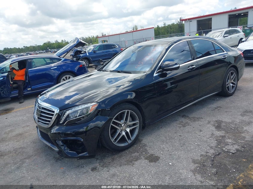 2015 Mercedes-benz S-klasse VIN WDDUG8FB3FA117262 IAAI salvage auction — LEFT FRONT, Salvage Title, sold $8,100 on 2026-08-24 (photo 2)
