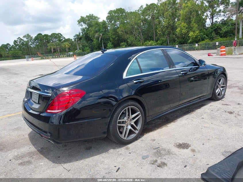 2015 Mercedes-benz S-klasse VIN WDDUG8FB3FA117262 IAAI salvage auction — LEFT FRONT, Salvage Title, sold $8,100 on 2026-08-24 (photo 4)