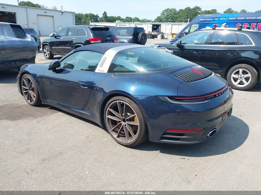 2021 Porsche 911 VIN WP0BB2A95MS235824 IAAI salvage auction — WATER/FLOOD, Salvage Title, sold $87,500 on 2026-08-18 (photo 3)