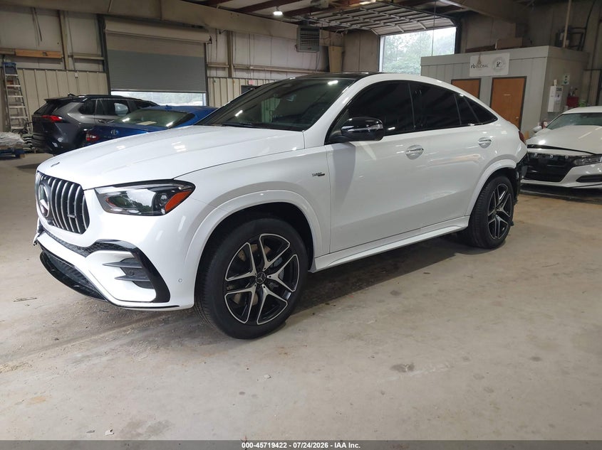 2025 Mercedes-benz Amg gle coupe VIN 4JGFD6BB2SB287215 IAAI salvage auction — REAR END, Wait Title, sold $59,500 on 2026-09-08 (photo 2)