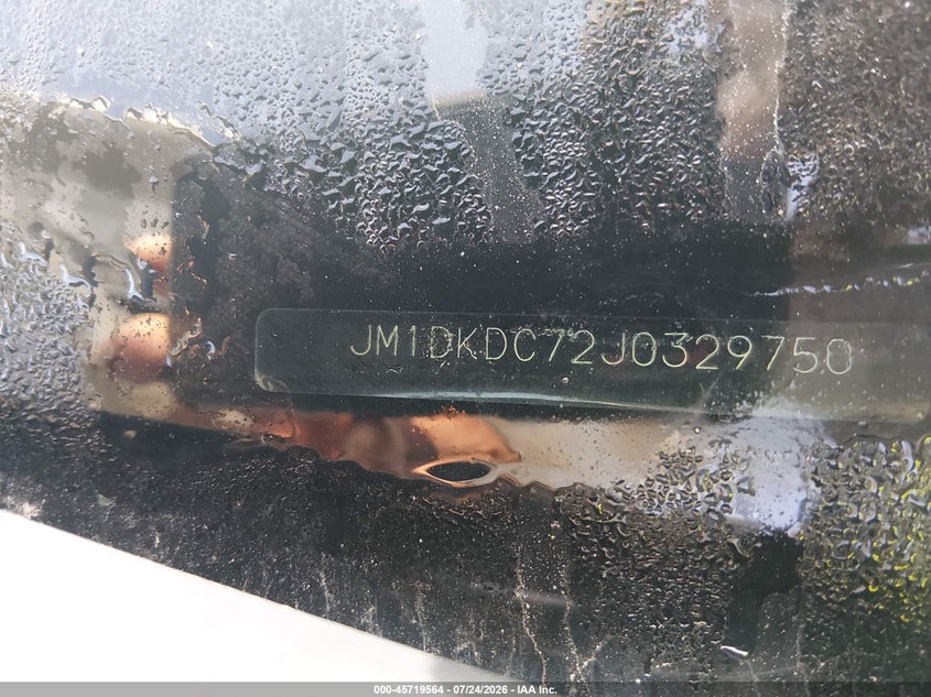2018 Mazda Cx-3 VIN JM1DKDC72J0329750 IAAI salvage auction — FRONT END, Original (Texas), sold $1,950 on 2026-07-31 (photo 9)