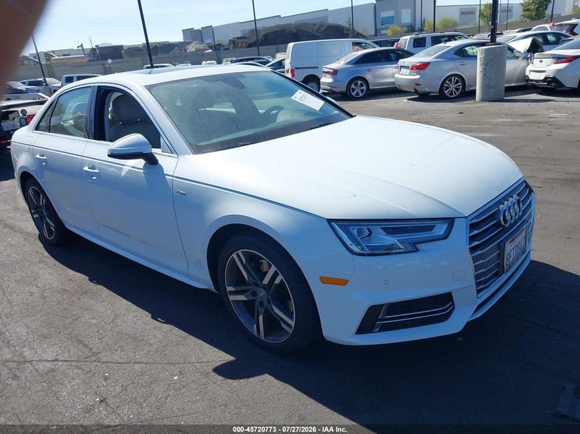 2018 Audi A4 VIN WAULMAF48JA217614 IAAI salvage auction — SIDE, Salvage Certificate (California), sold $6,100 on 2026-08-02 (photo 1)