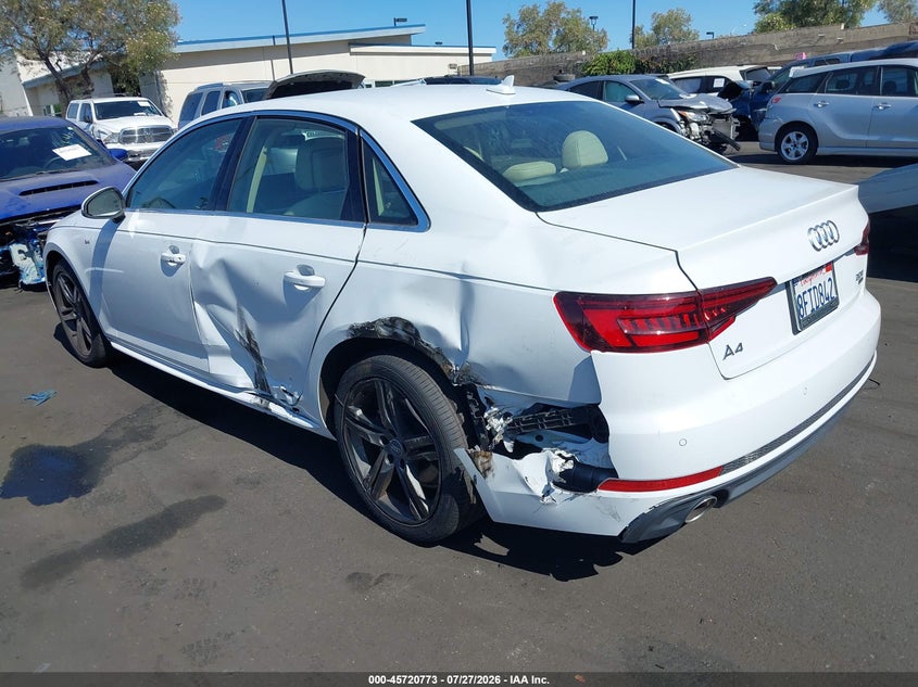 2018 Audi A4 VIN WAULMAF48JA217614 IAAI salvage auction — SIDE, Salvage Certificate (California), sold $6,100 on 2026-08-02 (photo 3)