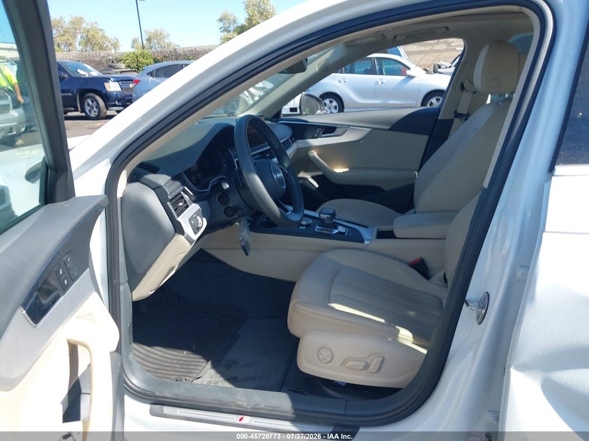 2018 Audi A4 VIN WAULMAF48JA217614 IAAI salvage auction — SIDE, Salvage Certificate (California), sold $6,100 on 2026-08-02 (photo 5)