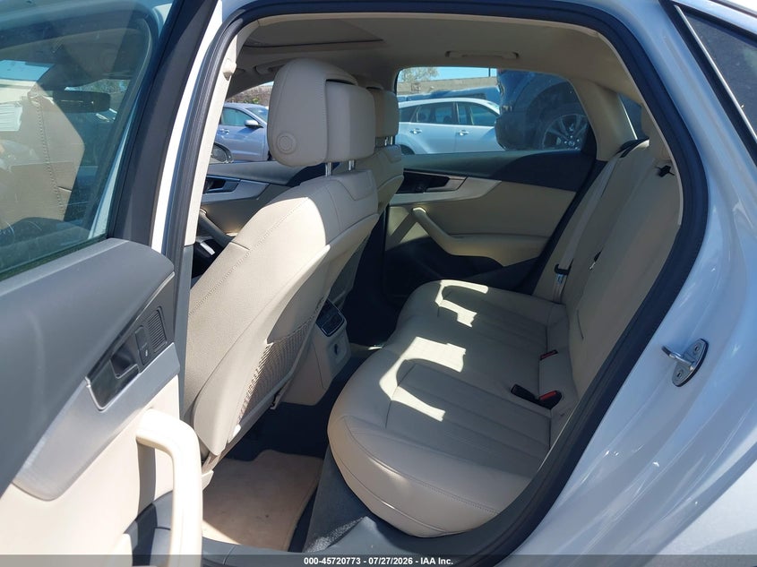 2018 Audi A4 VIN WAULMAF48JA217614 IAAI salvage auction — SIDE, Salvage Certificate (California), sold $6,100 on 2026-08-02 (photo 8)