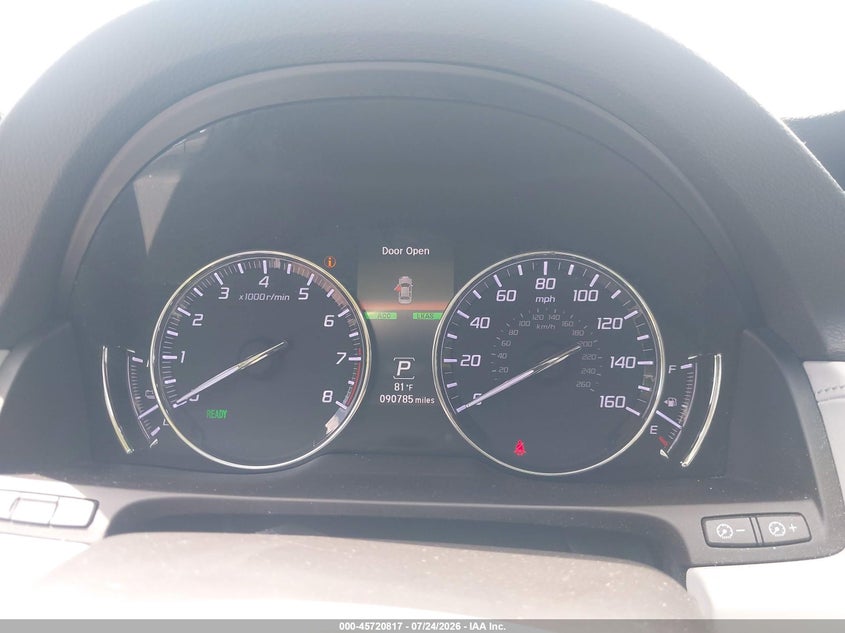 2019 Acura RLX VIN JH4KC2F93KC000169 IAAI salvage auction — ROOF, Salvage Title, sold $10,500 on 2026-08-19 (photo 7)