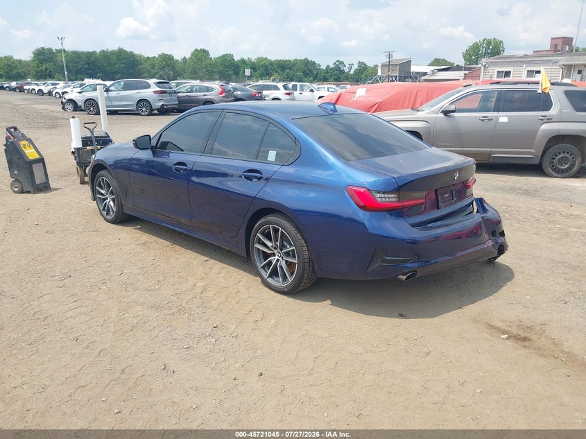 2019 BMW 3er VIN WBA5R7C56KAJ83796 IAAI salvage auction — RIGHT SIDE, Salvage Title, sold $7,500 on 2026-08-22 (photo 3)