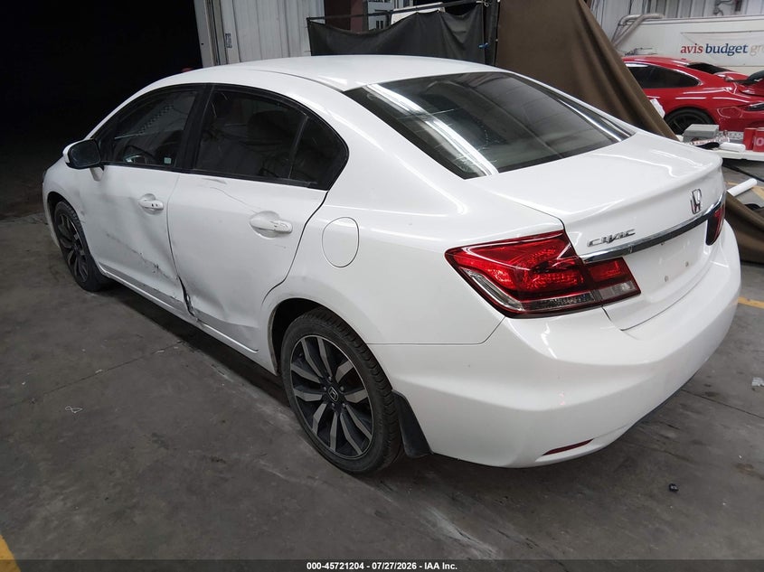 2014 Honda Civic VIN 19XFB2F90EE228231 IAAI salvage auction — SIDE, Salvage Title, sold $3,600 on 2026-08-23 (photo 3)