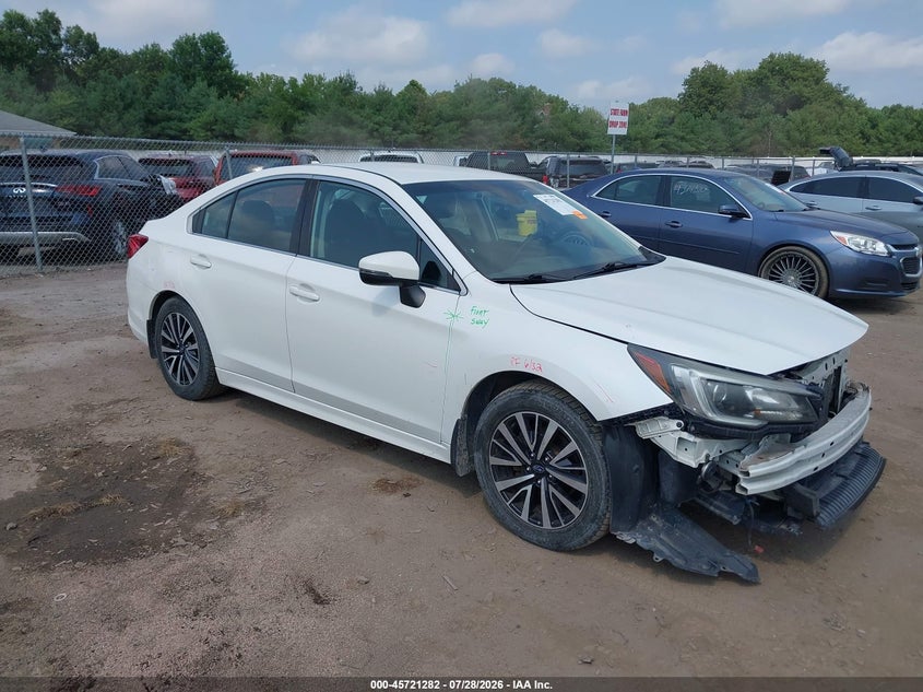 2018 Subaru LEGACY VIN 4S3BNAF64J3040495 IAAI salvage auction — FRONT END, Salvage Title, sold $1,750 on 2026-08-29 (photo 1)