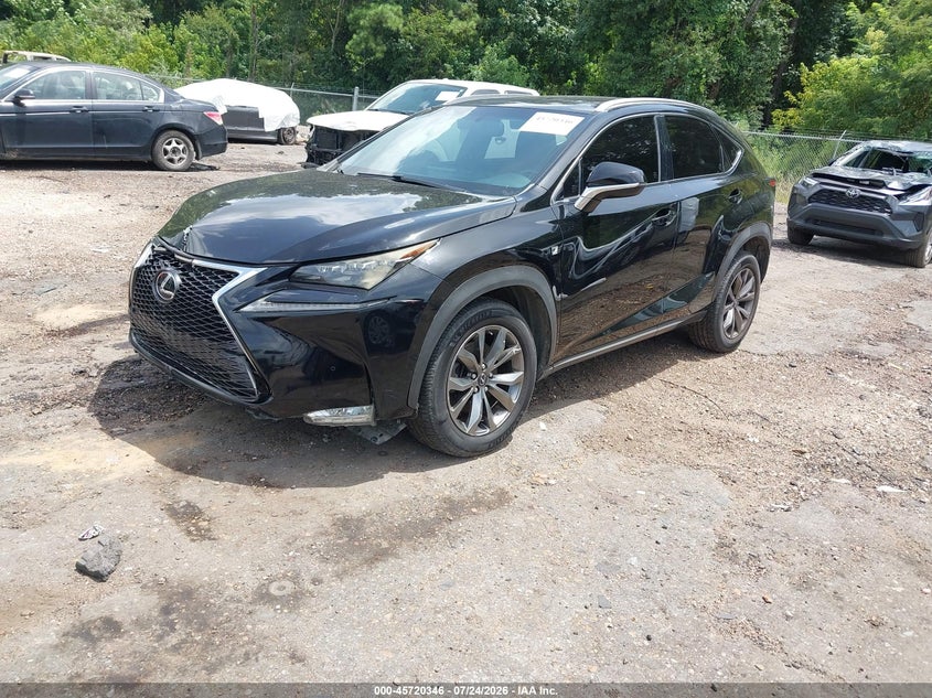 2016 Lexus Nx VIN JTJYARBZ2G2023954 IAAI salvage auction — RIGHT FRONT, Wait Title, sold $8,800 on 2026-09-16 (photo 2)