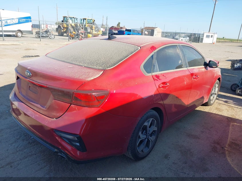 2020 Kia Forte VIN 3KPF24AD9LE248031 IAAI salvage auction — FRONT END, Salvage Title, sold $2,800 on 2026-10-10 (photo 4)