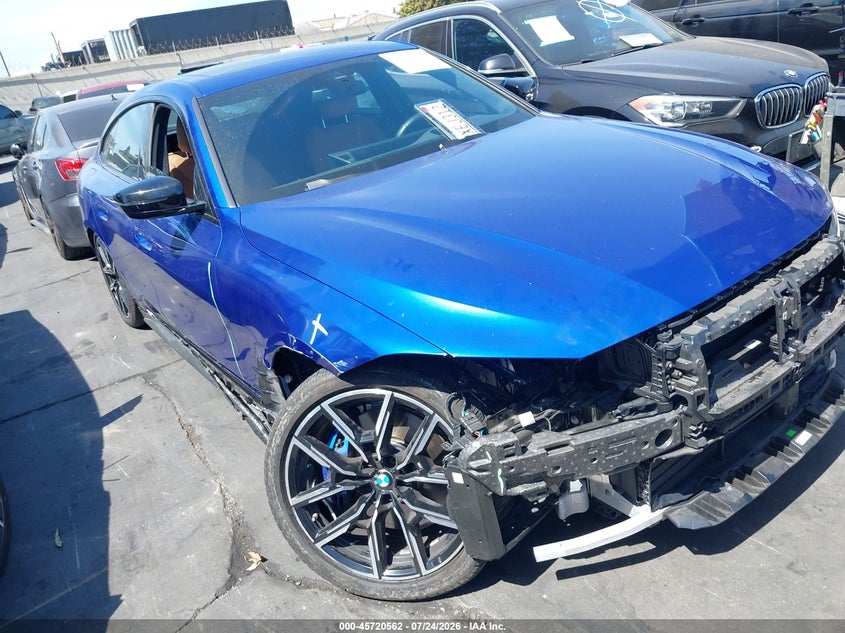 2025 BMW I4 VIN WBY23HD0XSFU18587 — IAAI salvage auction photo