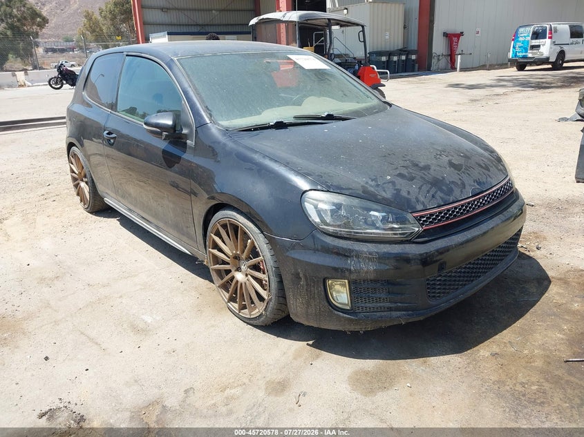 2010 Volkswagen Gti VIN WVWFD7AJ9AW140285 IAAI salvage auction — NORMAL WEAR, Salvage Title - Dealer (California), sold $800 on 2026-08-04 (photo 1)